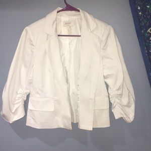 Laundry By Shelli Segal White Cropped Blazer